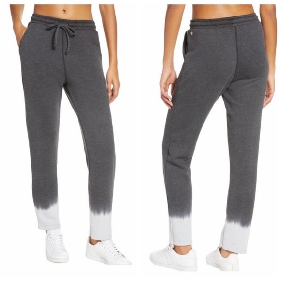 Zella Pants - Zella Dip Dye Grey Forged Jogger Track Sweatpants